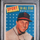 1958 Topps Stan Musial #476 All Star PSA 4
