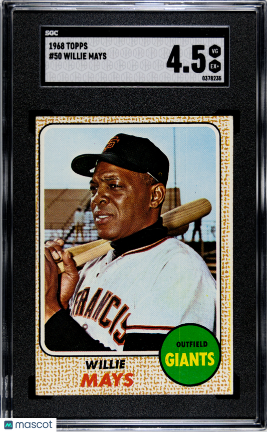 1968 Topps Willie Mays #50 SGC 4.5