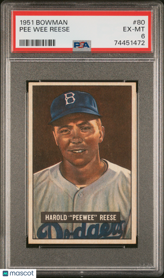 1951 Bowman Pee Wee Reese #80 PSA 6