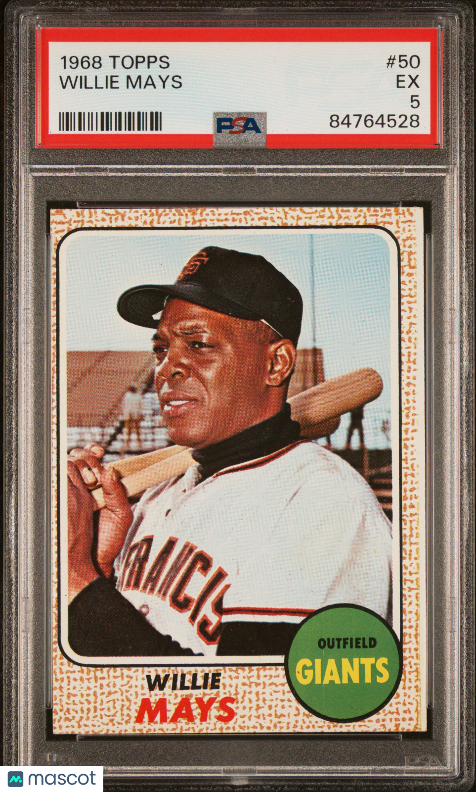 1968 Topps Willie Mays #50 PSA 5