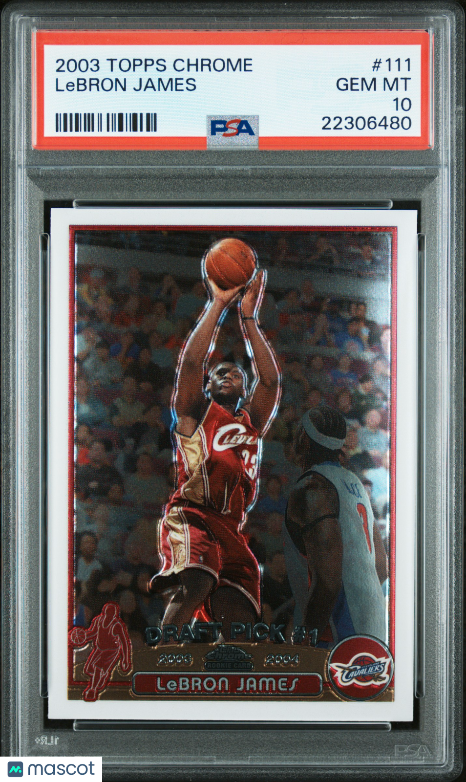 2003 Topps Chrome LeBron James #111 PSA 10