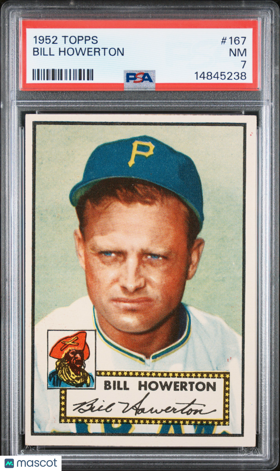 1952 Topps Bill Howerton #167 PSA 7