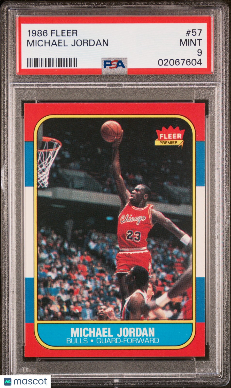 1986 Fleer Michael Jordan #57 PSA 9