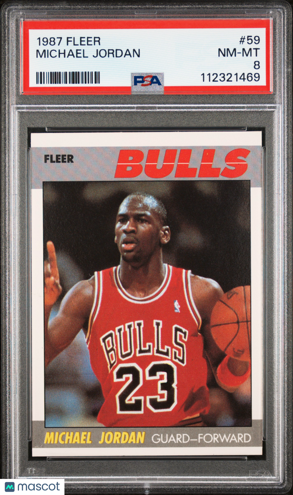 1987 Fleer Michael Jordan #59 PSA 8