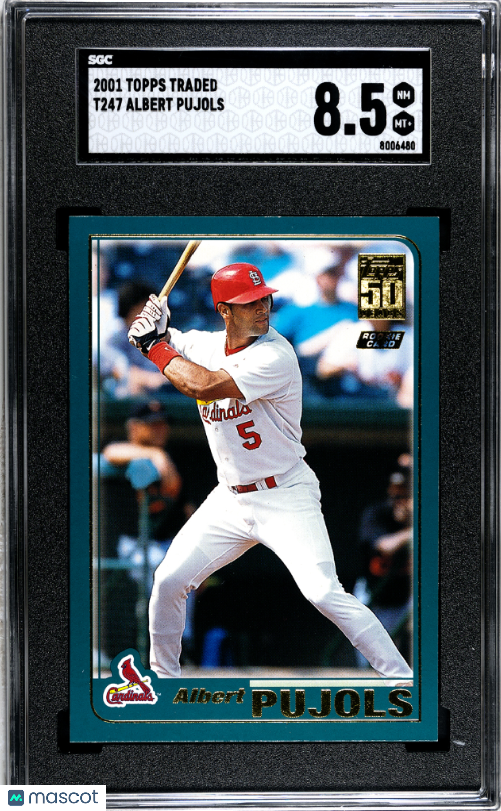 2001 Topps Traded Albert Pujols #T247 SGC 8.5