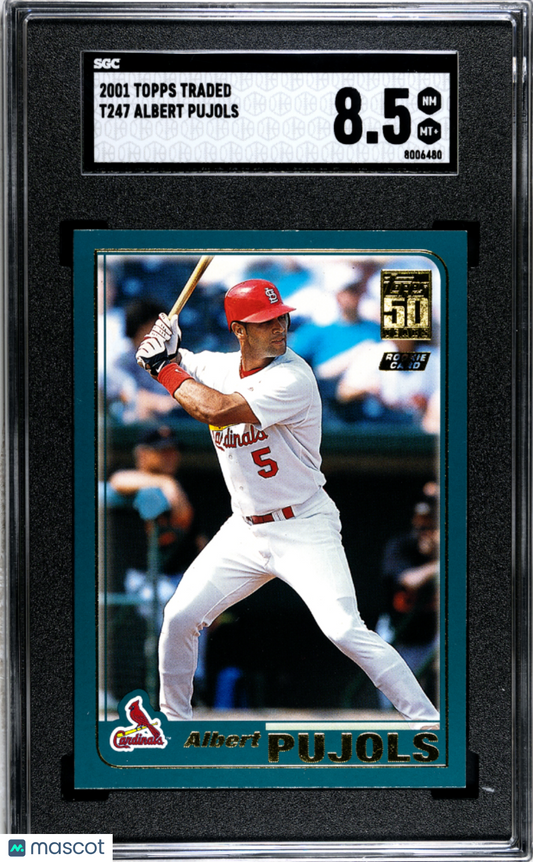 2001 Topps Traded Albert Pujols #T247 SGC 8.5