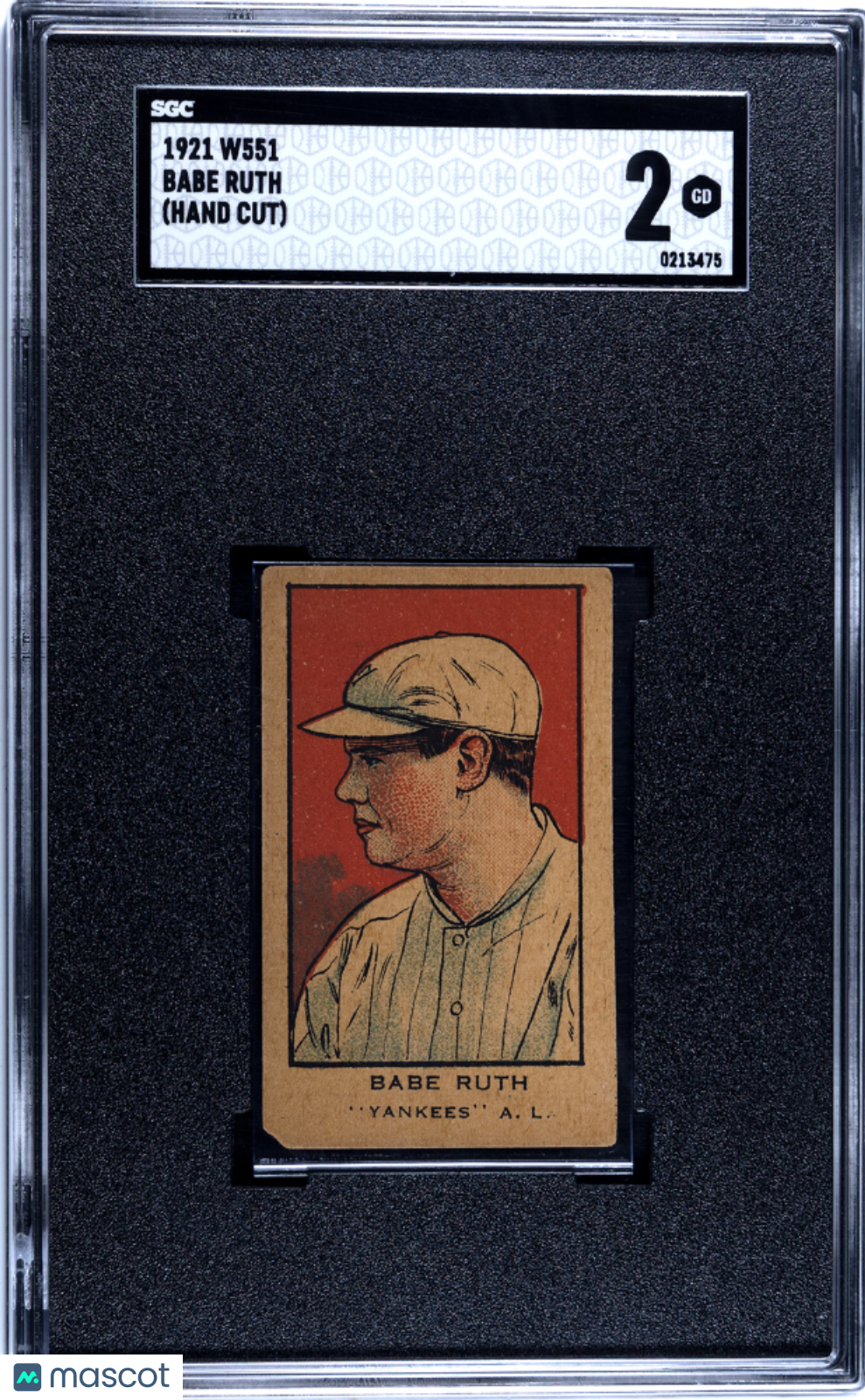 1921 W551 Babe Ruth SGC 2