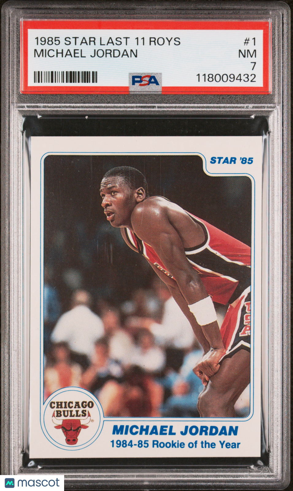 1985 Star Last 11 Roys Michael Jordan #1 PSA 7