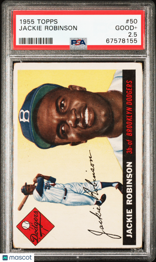 1955 Topps Jackie Robinson #50 PSA 2.5