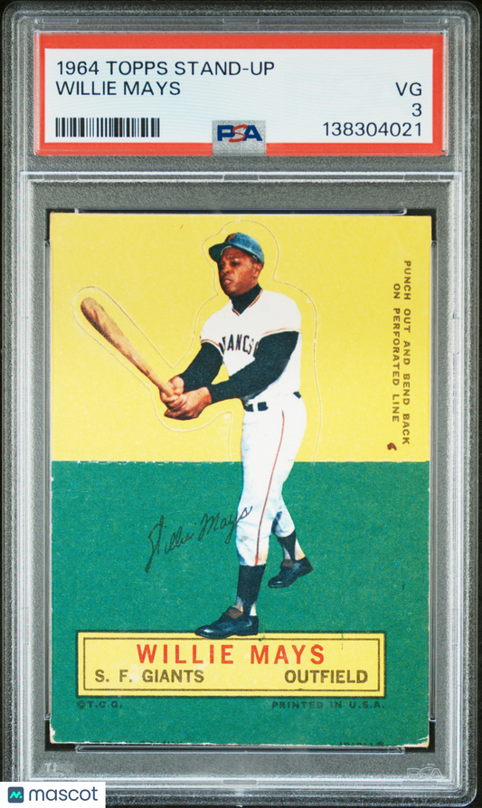 1964 Topps Stand-Up Willie Mays PSA 3