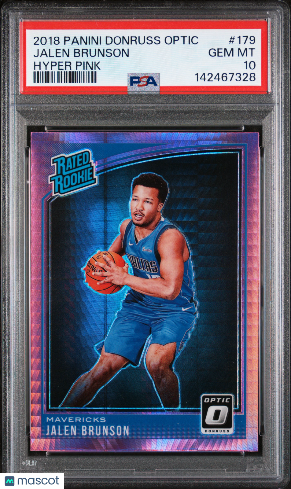 2018 Panini Donruss Optic Jalen Brunson #179 Hyper Pink PSA 10