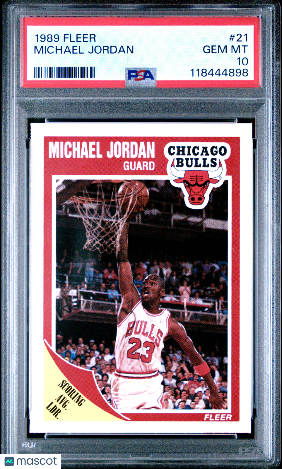 1989 Fleer Michael Jordan #21 PSA 10