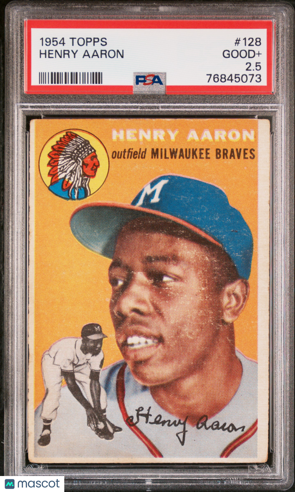 1954 Topps Henry Aaron #128 PSA 2.5