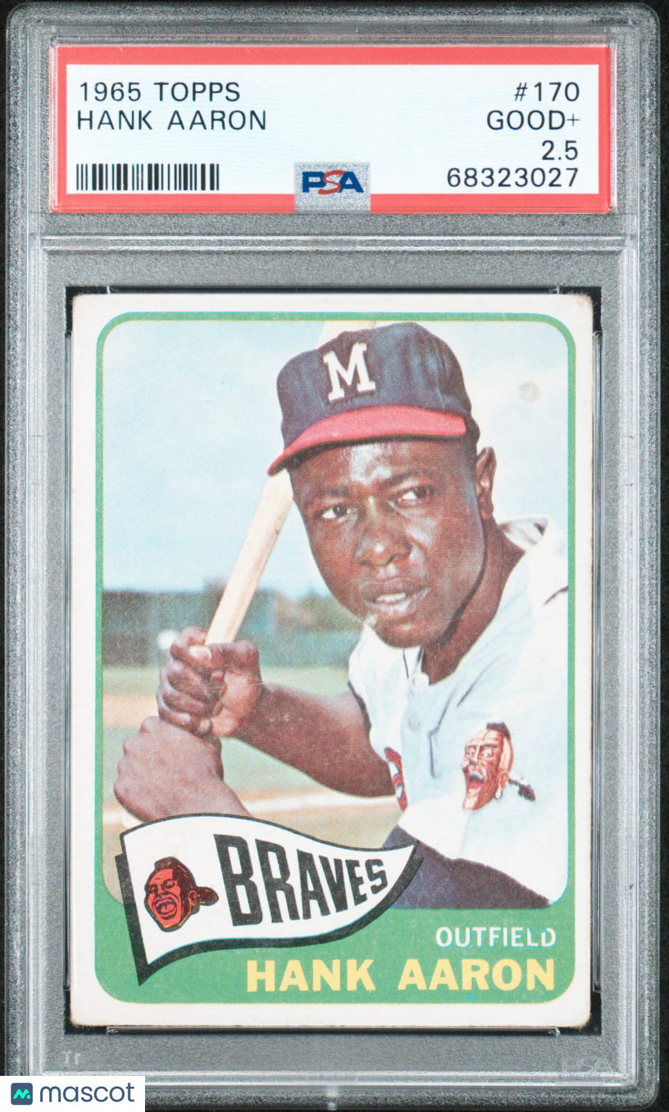 1965 Topps Hank Aaron #170 PSA 2.5