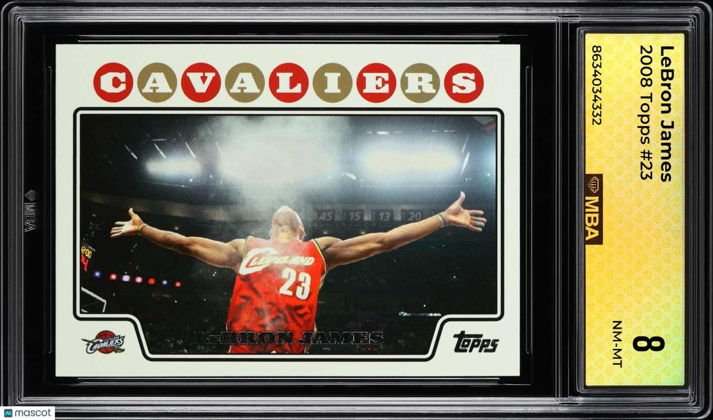 2008 Topps LeBron James #23 MBA 8