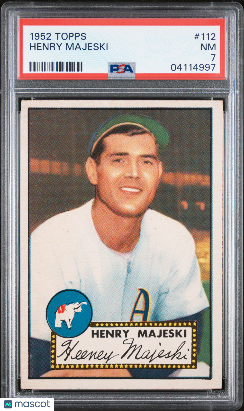 1952 Topps Henry Majeski #112 PSA 7