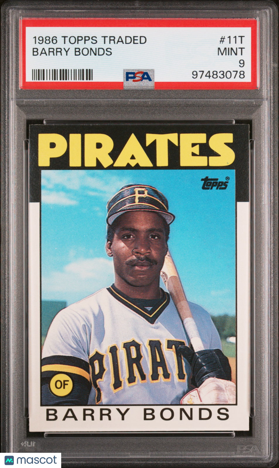 1986 Topps Traded Barry Bonds #11T PSA 9