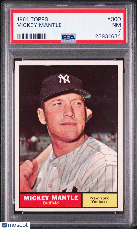 1961 Topps Mickey Mantle #300 PSA 7