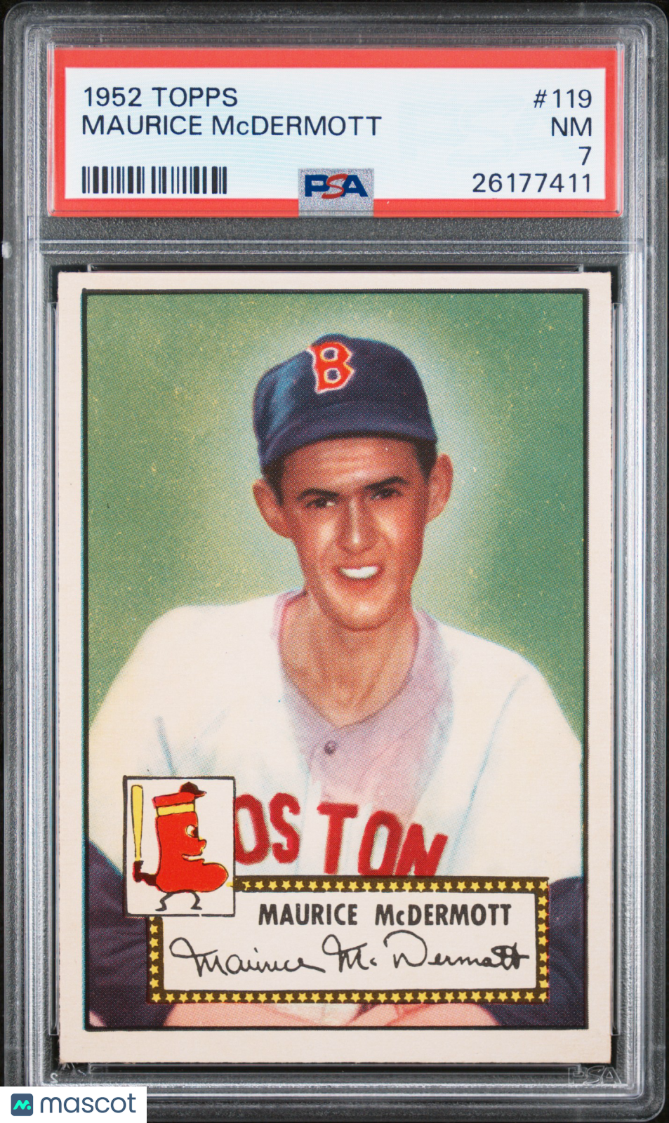 1952 Topps Maurice Mcdermott #119 PSA 7
