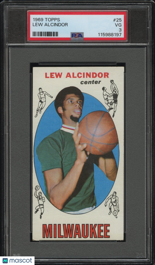 1969 Topps Lew Alcindor #25 PSA 3
