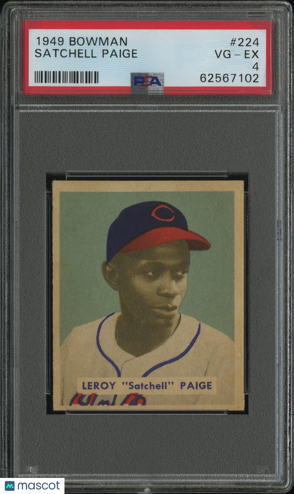 1949 Bowman Satchell Paige #224 PSA 4