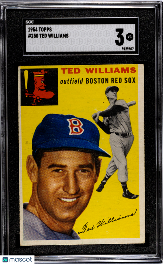 1954 Topps Ted Williams #250 SGC 3