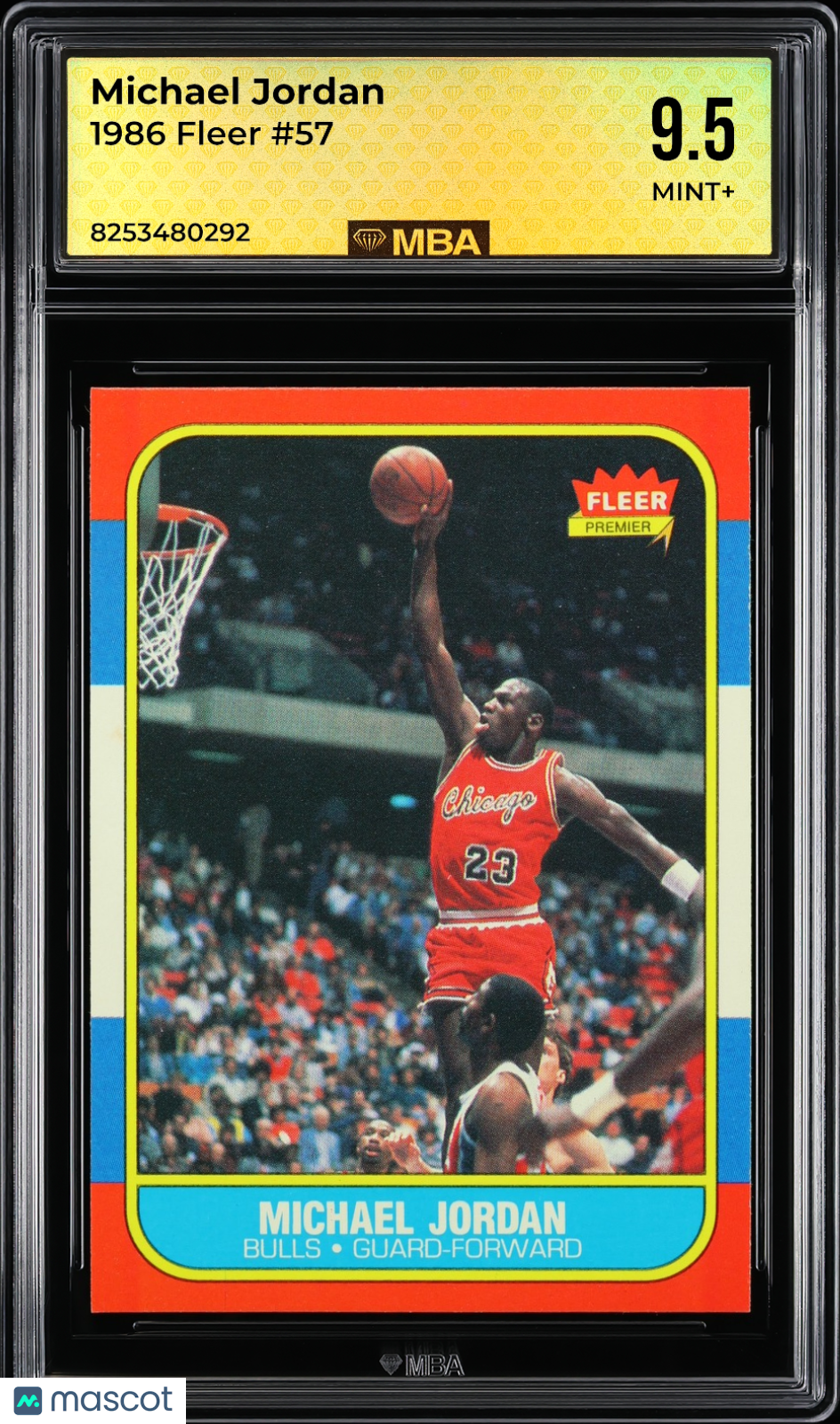 1986 Fleer Michael Jordan #57 MBA 9.5