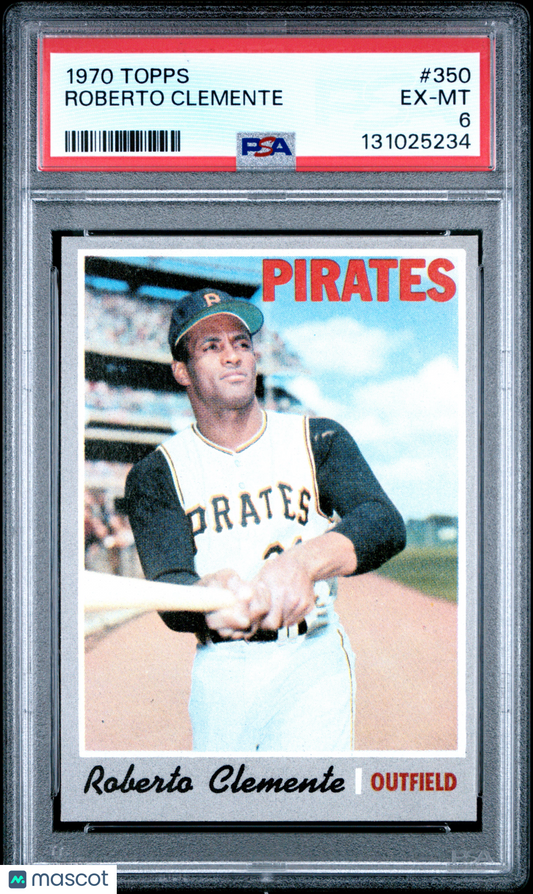 1970 Topps Roberto Clemente #350 PSA 6