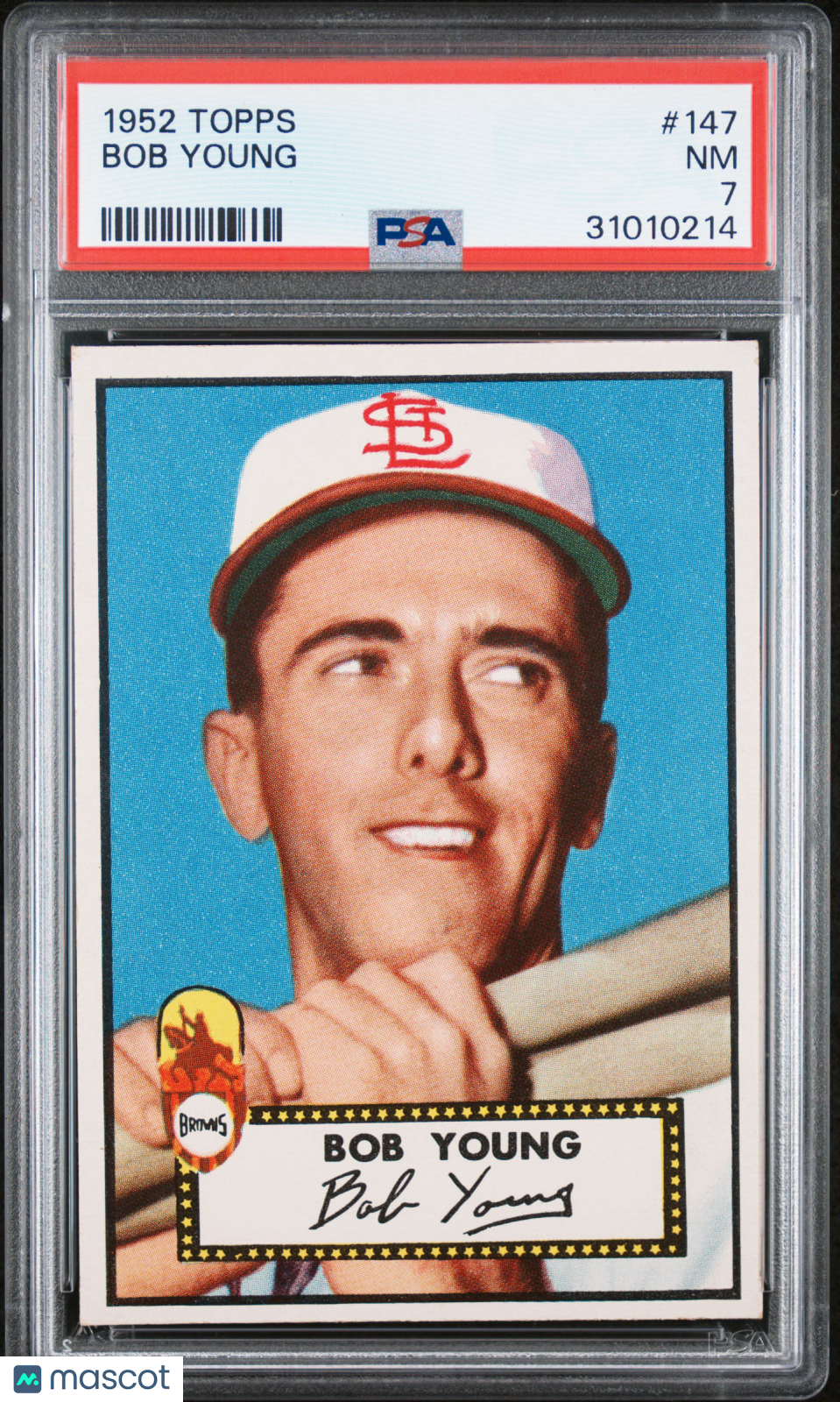 1952 Topps Bob Young #147 PSA 7