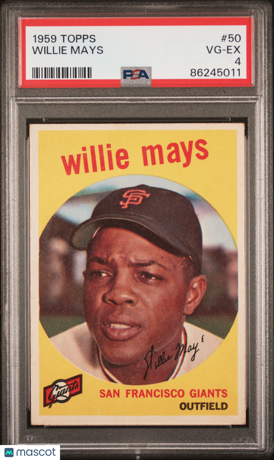 1959 Topps Willie Mays #50 PSA 4