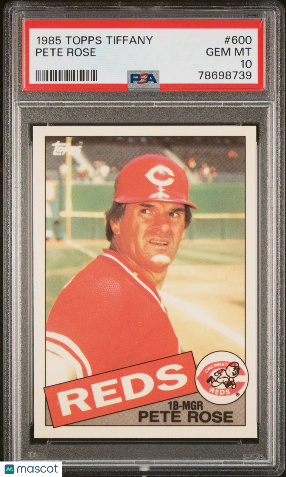 1985 Topps Tiffany Pete Rose #600 PSA 10