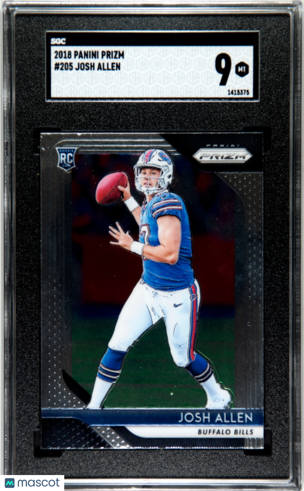 2018 Panini Prizm Josh Allen #205 SGC 9