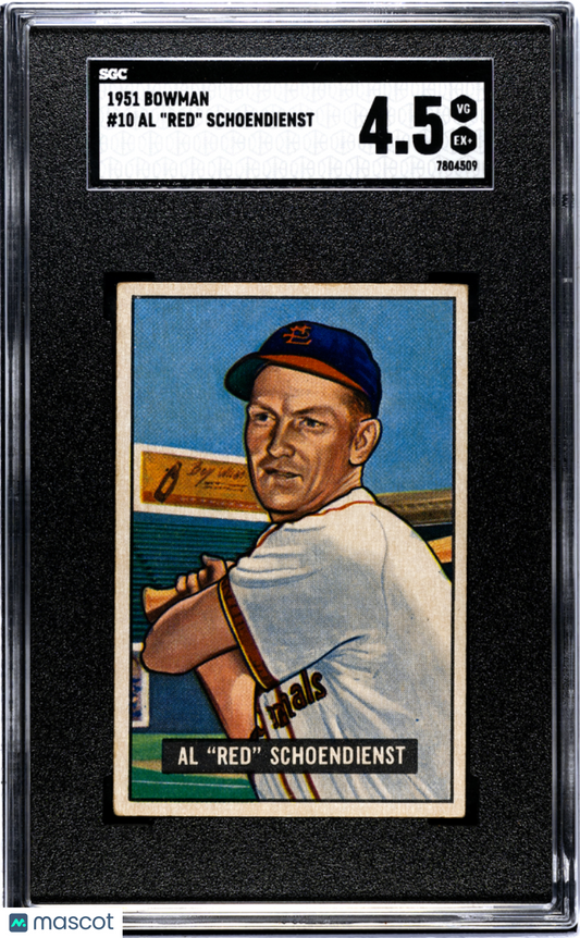 1951 Bowman Al Red Schoendienst #10 SGC 4.5