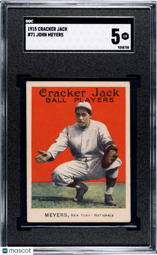 1915 Cracker Jack John Meyers #71 SGC 5