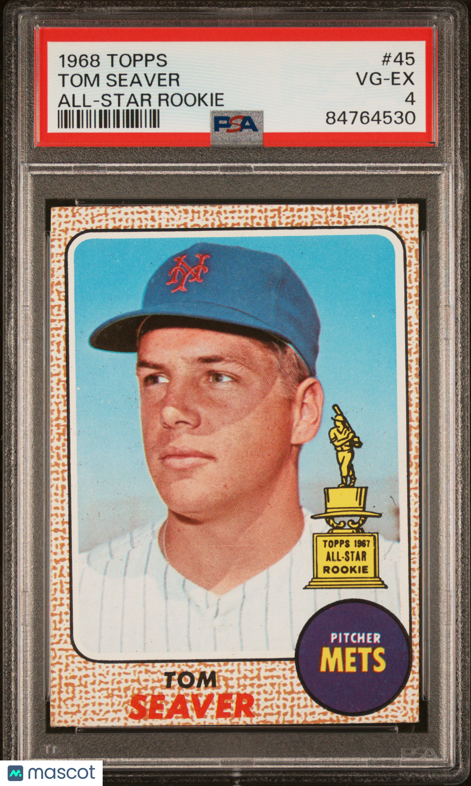 1968 Topps Tom Seaver #45 All Star Rookie PSA 4