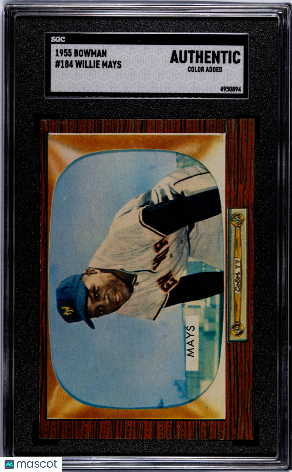 1955 Bowman Willie Mays #184 SGC A