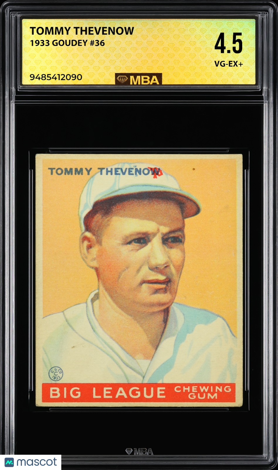 1933 Goudey Tommy Thevenow #36 MBA 4.5