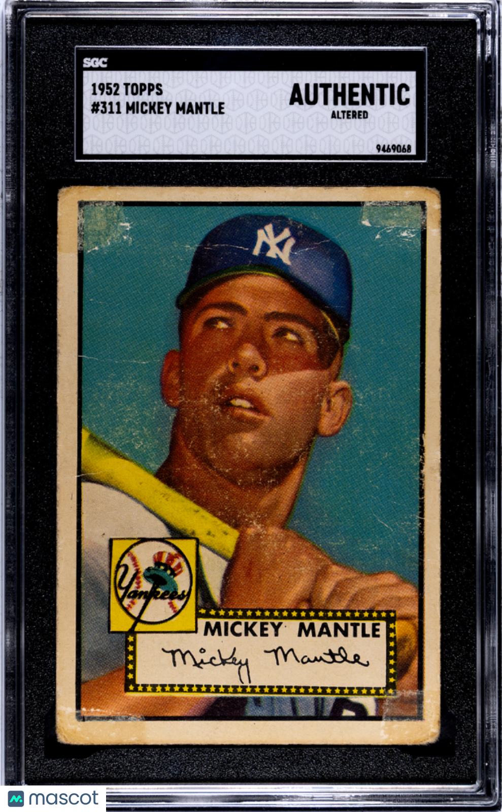 1952 Topps Mickey Mantle #311 SGC A