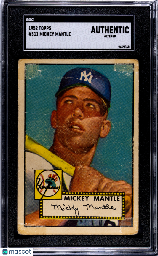 1952 Topps Mickey Mantle #311 SGC A