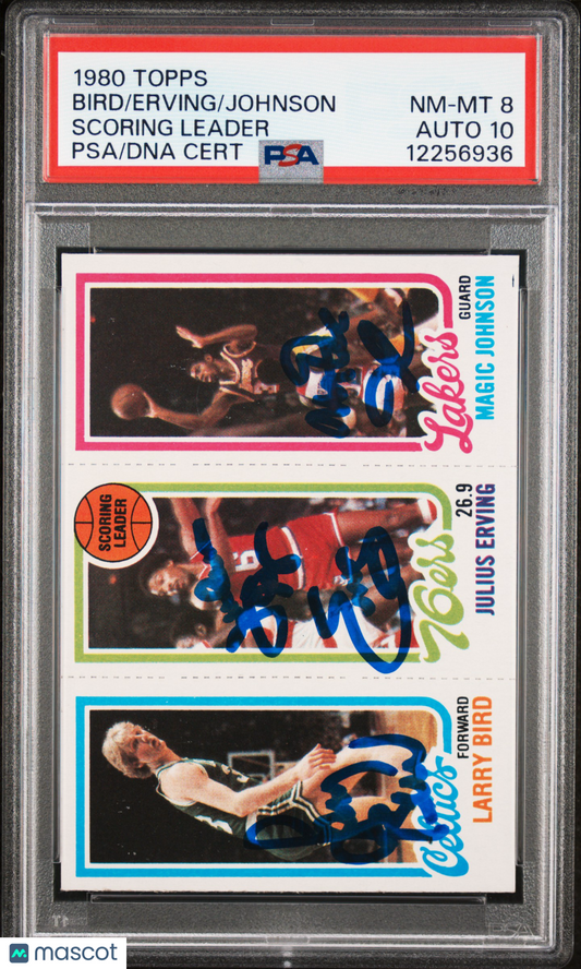 1980 Topps Scoring Leader Scoring Leader PSA 8 Auto 10