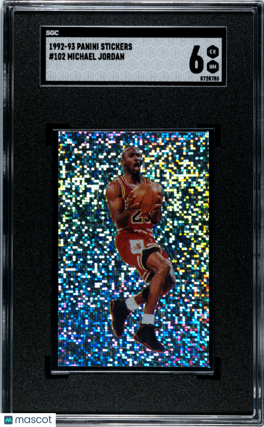 1992 Panini Stickers Michael Jordan #102 SGC 6