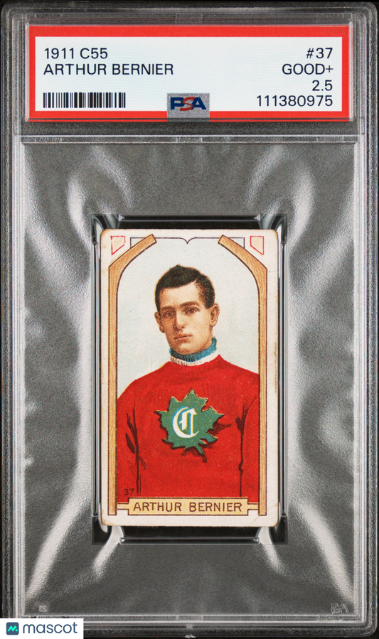 1911 C55 Arthur Bernier #37 PSA 2.5