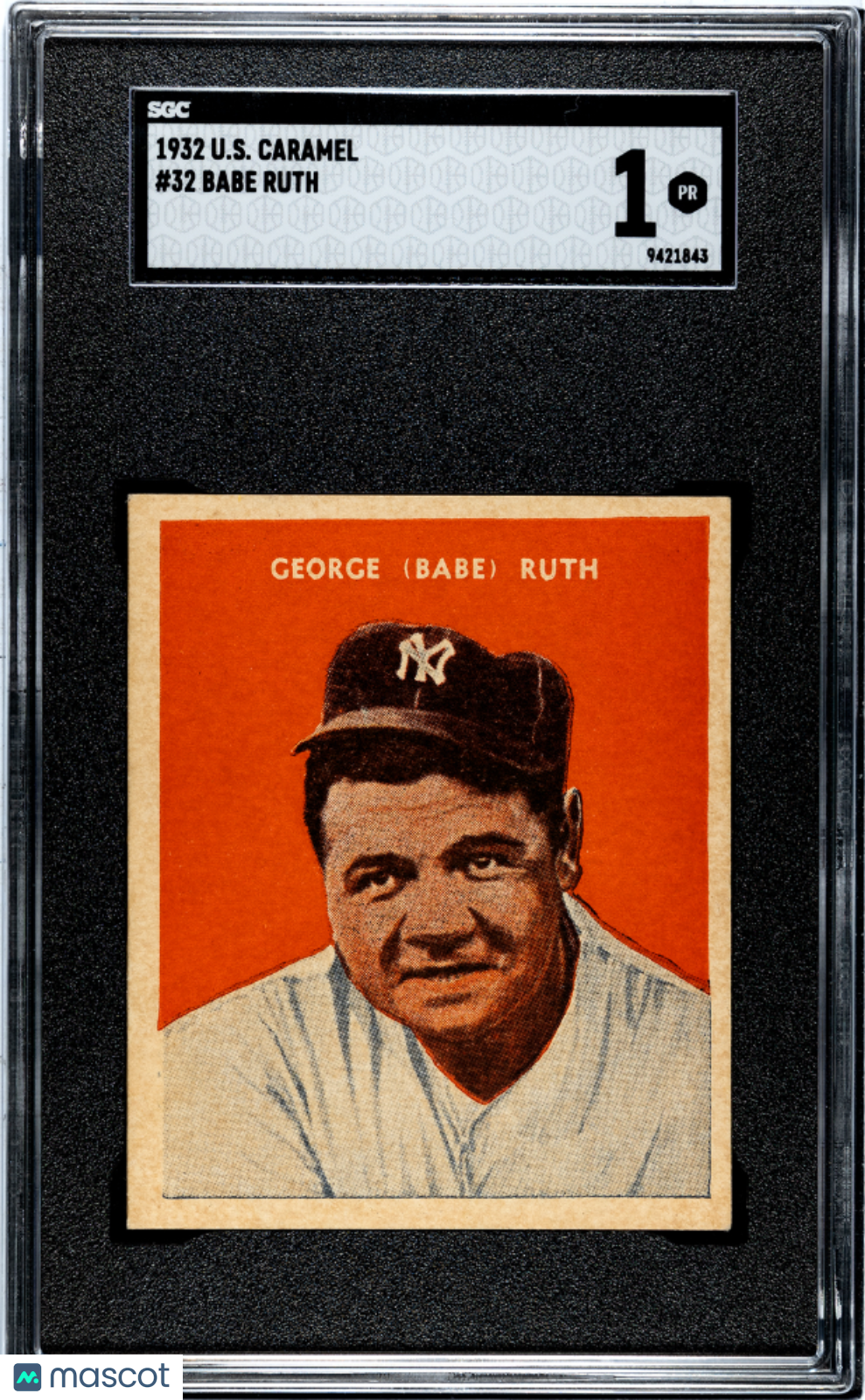 1932 U.S. Caramel Babe Ruth #32 SGC 1