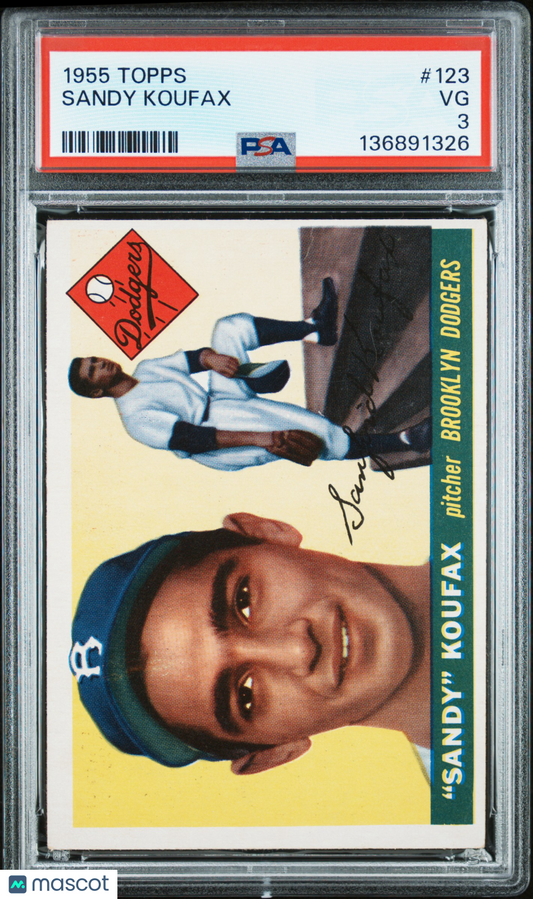 1955 Topps Sandy Koufax #123 PSA 3