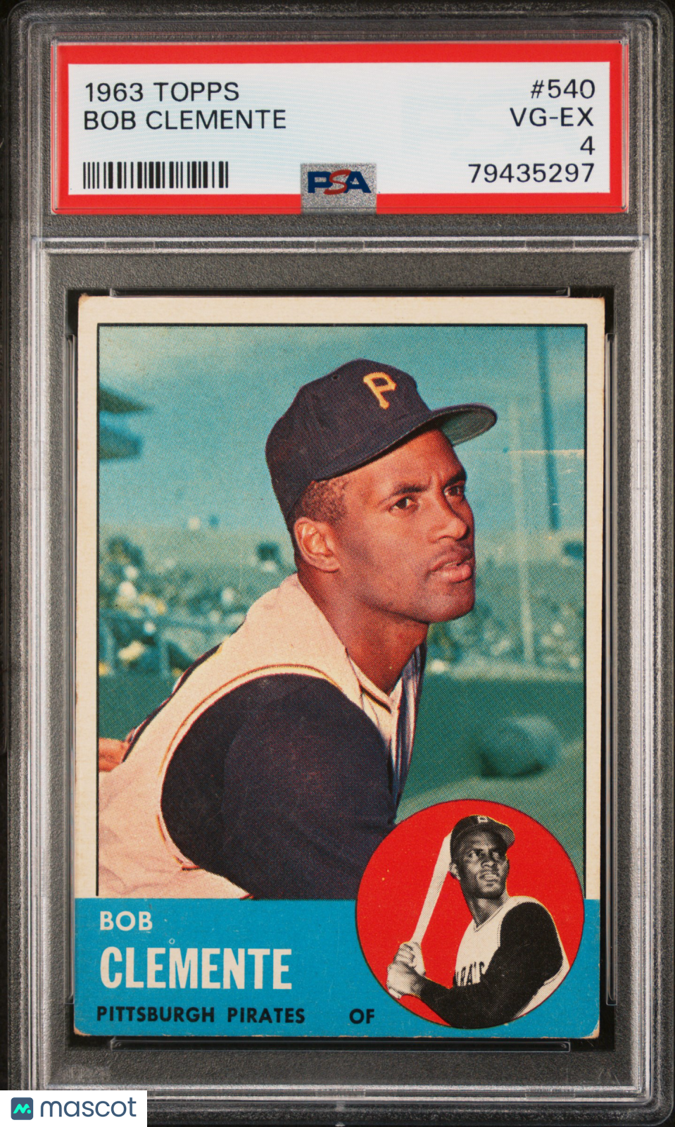 1963 Topps Bob Clemente #540 PSA 4