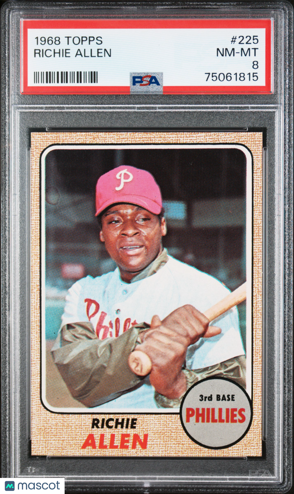 1968 Topps Richie Allen #225 PSA 8