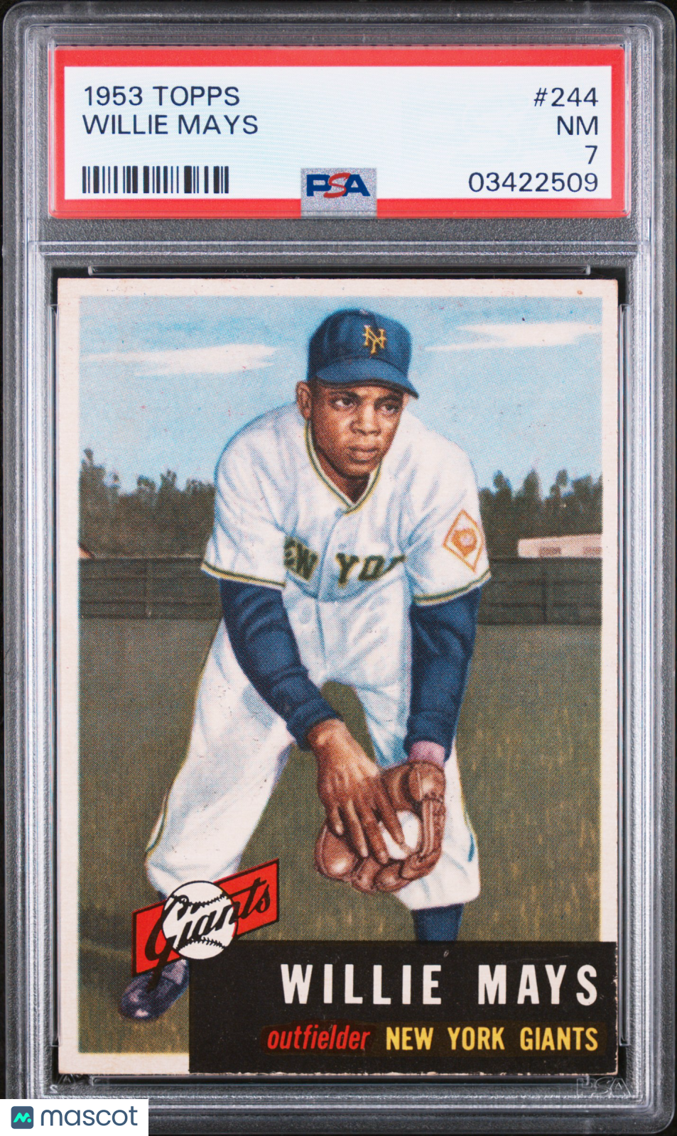 1953 Topps Willie Mays #244 PSA 7