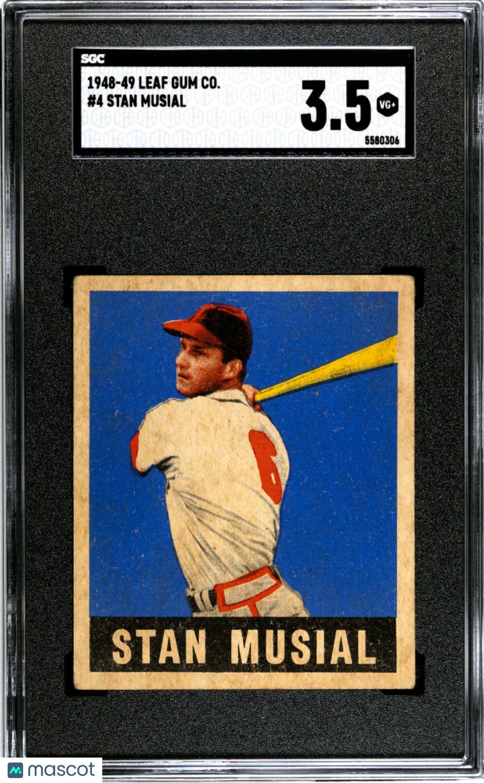 1948 Leaf Gum Co. Stan Musial #4 SGC 3.5