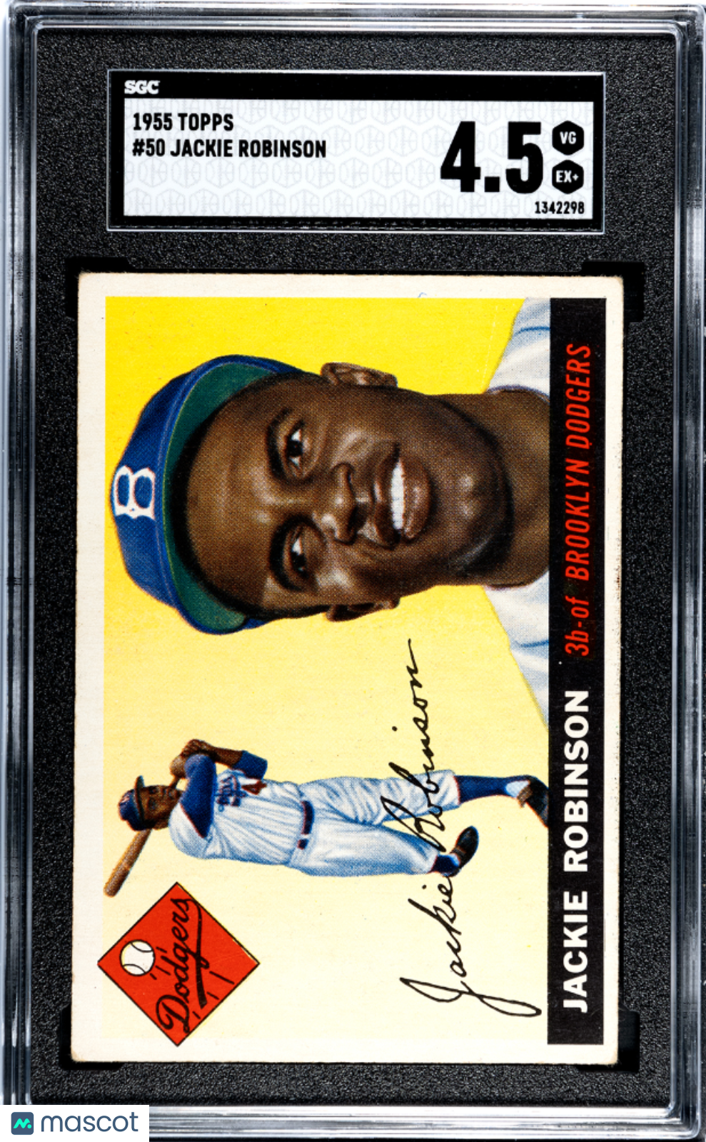 1955 Topps Jackie Robinson #50 SGC 4.5