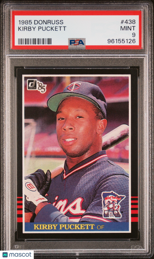 1985 Donruss Kirby Puckett #438 PSA 9